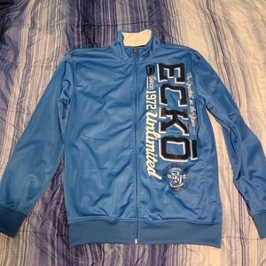 Ecko Unlimited Light Blue Zip-Up Jacket